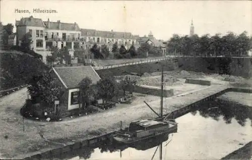 Ak Hilversum Nordholland Niederlande, Hafen