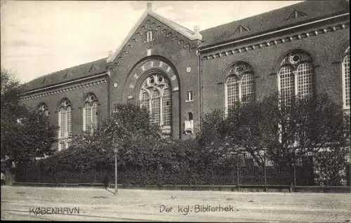 Ak København Kopenhagen Dänemark, königliche Bibliothek