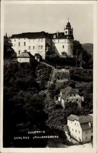 Ak Javorník Jauernig Jauer Region Olmütz, Schloss Johannisberg