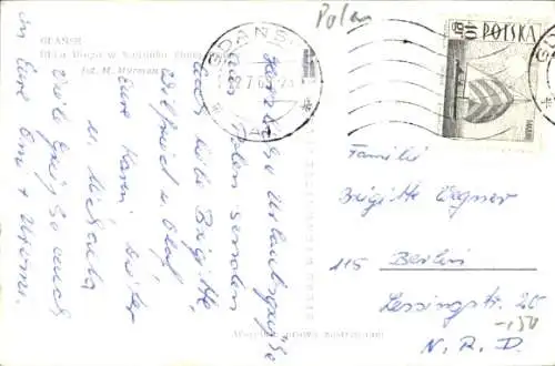 Ak Gdańsk Danzig, Ulica Dluga w kierunku Zlotej Bramy, Langgasse, Brunnen