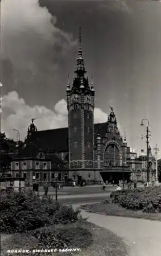 Ak Gdańsk Danzig, Gdańsk Główny, Bahnhof