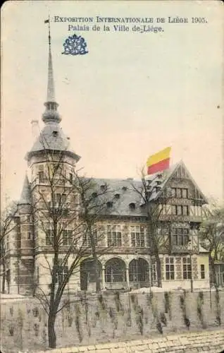 Künstler Ak Liège Lüttich Wallonien, Weltausstellung 1905, Palast