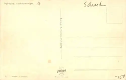 Ak Nyköping Schweden, Stockholmsvägen