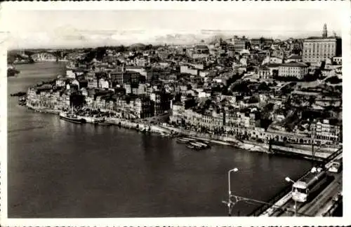 Ak Porto Portugal, Vista Parcial e Rio Douro