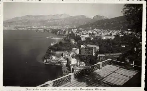 Ak Sorrento Campania, Vista dalla terrazza della Pensione Minerva