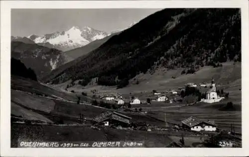 Ak Obernberg am Brenner Tirol, Gesamtansicht, Olperer