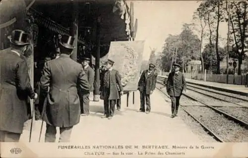 CPA Chatou Yvelines, Ministre de la Guerre sur la voie, La Palme des Cheminots