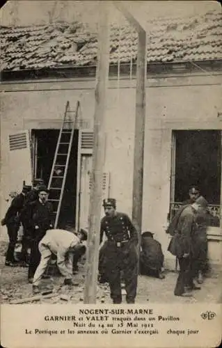 Ak Nogent sur Marne Val de Marne, Garnier, Valet, 1912, Polizisten