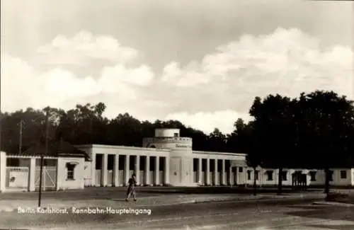 Ak Berlin Lichtenberg Karlshorst, Rennbahn Haupteingang