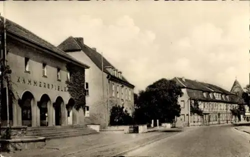 Ak Treuenbrietzen in Brandenburg, Straßenpartie, Kammerspiele, Amtsgericht