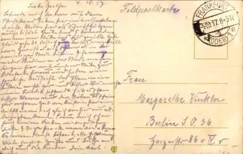 Ak Frankfurt an der Oder, Panorama