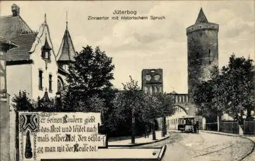 Ak Jüterbog in Brandenburg, Zinnaertor