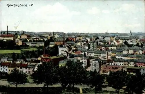 Ak Reichenbach im Vogtland, Totalansicht