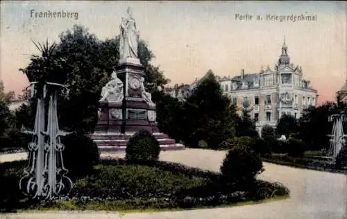 Ak Frankenberg in Sachsen, Kriegerdenkmal