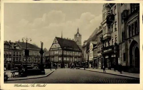 Ak Mittweida in Sachsen, Markt