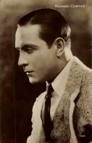 Ak Schauspieler Ricardo Cortez, Portrait