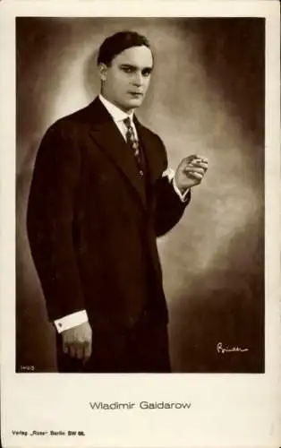 Ak Schauspieler Wladimir Gaidarow, Portrait