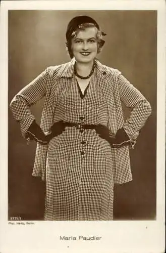 Ak Schauspielerin Maria Paudler, Portrait