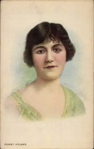 Ak Schauspielerin Peggy Hyland, Portrait