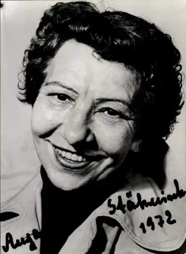 Ak Schauspielerin Anja Stähnisch, Portrait, Autogramm