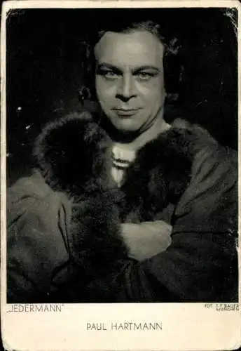 Ak Schauspieler Paul Hartmann, Jedermann, Salzburger Festspiele, Portrait