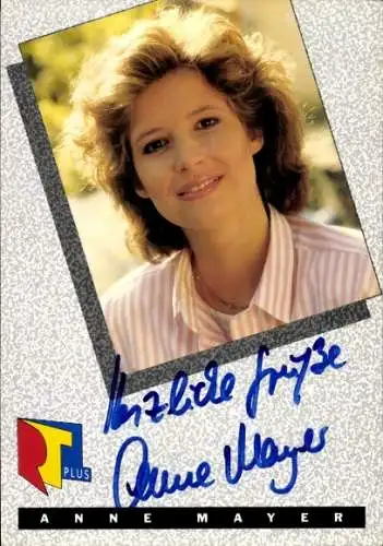 Ak Schauspielerin Anne Mayer, Portrait, Autogramm