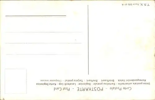 Künstler Ak Asti, Angelo, Portrait einer jungen Frau mit langen brünetten Haaren