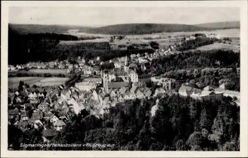 Ak Sigmaringen an der Donau, Fliegeraufnahme