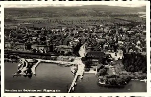 Ak Konstanz am Bodensee, Fliegeraufnahme