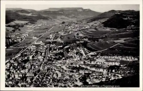 Ak Ebingen Albstadt in Württemberg, Fliegeraufnahme