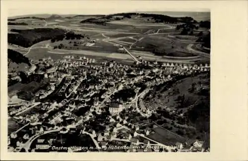 Ak Onstmettingen Albstadt in Württemberg, Burg Hohenzollern, Fliegeraufnahme