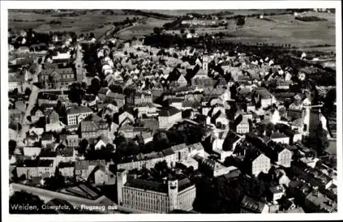 Ak Weiden in der Oberpfalz, Fliegeraufnahme