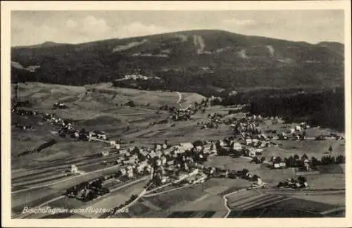 Ak Bischofsgrün im Fichtelgebirge, Fliegeraufnahme