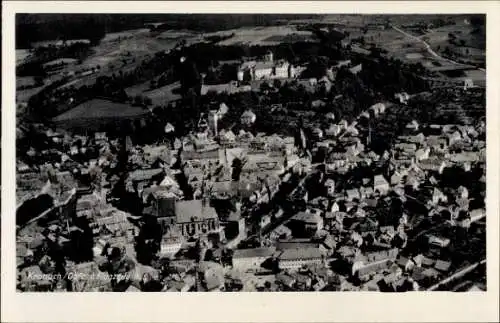 Ak Kronach in Oberfranken, Fliegeraufnahme