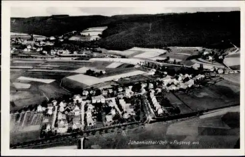 Ak Johannisthal Küps Oberfranken, Fliegeraufnahme