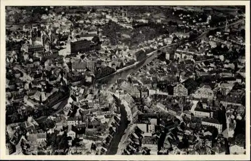 Ak Bamberg in Oberfranken, Fliegeraufnahme