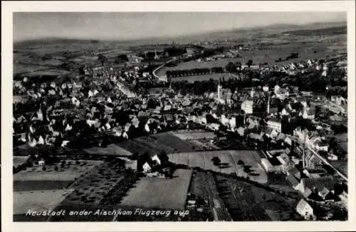 Ak Neustadt an der Aisch Mittelfranken, Fliegeraufnahme