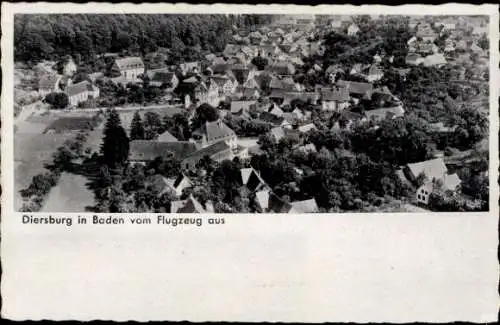 Ak Diersburg Hohberg im Schwarzwald Baden, Fliegeraufnahme