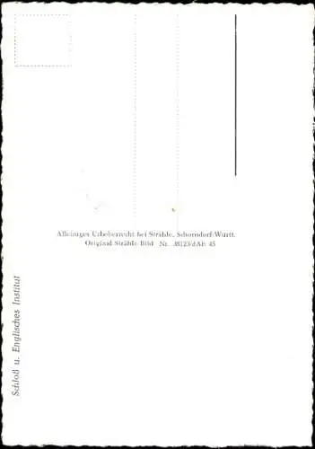 Ak Wallerstein in Schwaben,  Schloss, Englisches Institut, Fliegeraufnahme