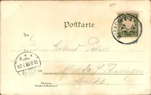 Litho München, Betrunkener, Bierkrug, Radi, Urgemütlich beim Fasserl