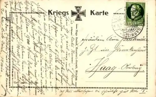 Ak Waage der Gerechtigkeit, Völkerkrieg 1914, Feine werden leichter wiegen...