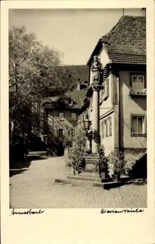 Foto Ak Amorbach im Odenwald Unterfranken, Mariensäule