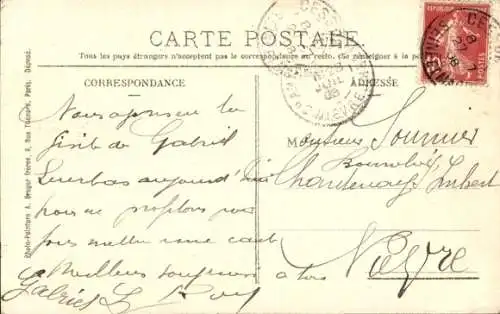 Ak Nandy Seine et Marne, Straßenpartie