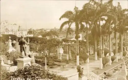 Foto Ak Guayaquil Ecuador, Interior del Cementerio