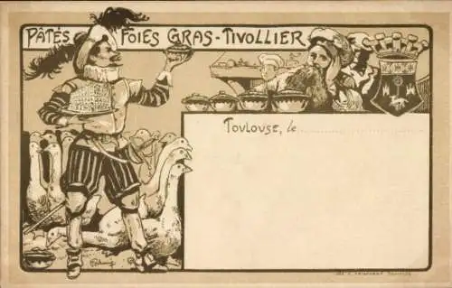 Litho Toulouse Haute Garonne, Les pâtés foies gras Tivollier