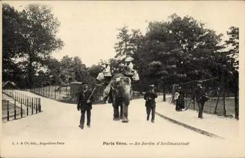 Ak Paris XII., Paris Vecu, Au Jardin d'Acclimatation