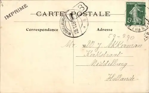 Ak Paris Vécu, Lait a domicile, Ziegenherde