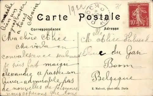 CPA Paris, Halles, Matin