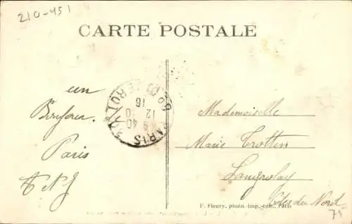 CPA Paris, Metropolitain, Station Souterraine