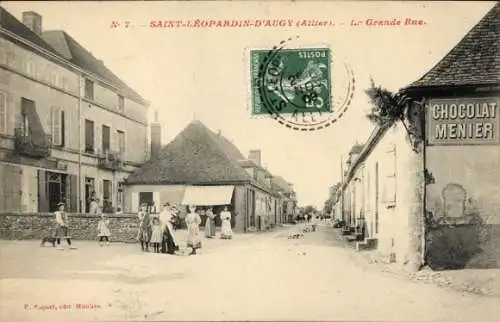 CPA Saint-Léopardin-d'Augy Allier, Grande Rue